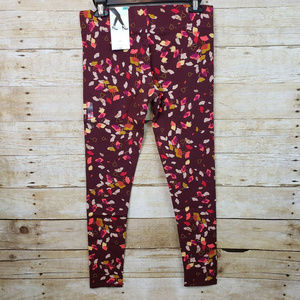 Mix It Multi-color Retro Petals Knit Leggings